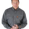 Wrangler Riggs Men's FR Long Sleeve Button Down Work Shirt