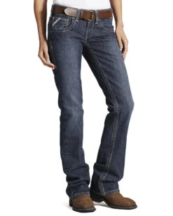 Ariat Women's Mid Rise Flame Resistant Boot Cut Jeans -Velora Studio Shop 086U79 N9 P2