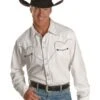 Scully White Retro Western Shirt