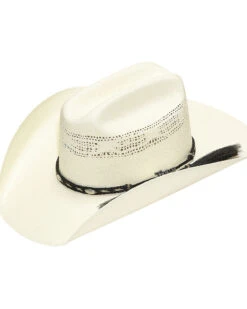 Twister Bangora Straw Cowboy Hat With Braided Band