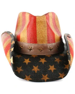 Cody James Men's Justice American Flag Drifter Straw Cowboy Hat 9 Cody James Men's Justice American Flag Drifter Straw Cowboy Hat -Velora Studio Shop 099P25 PY D2