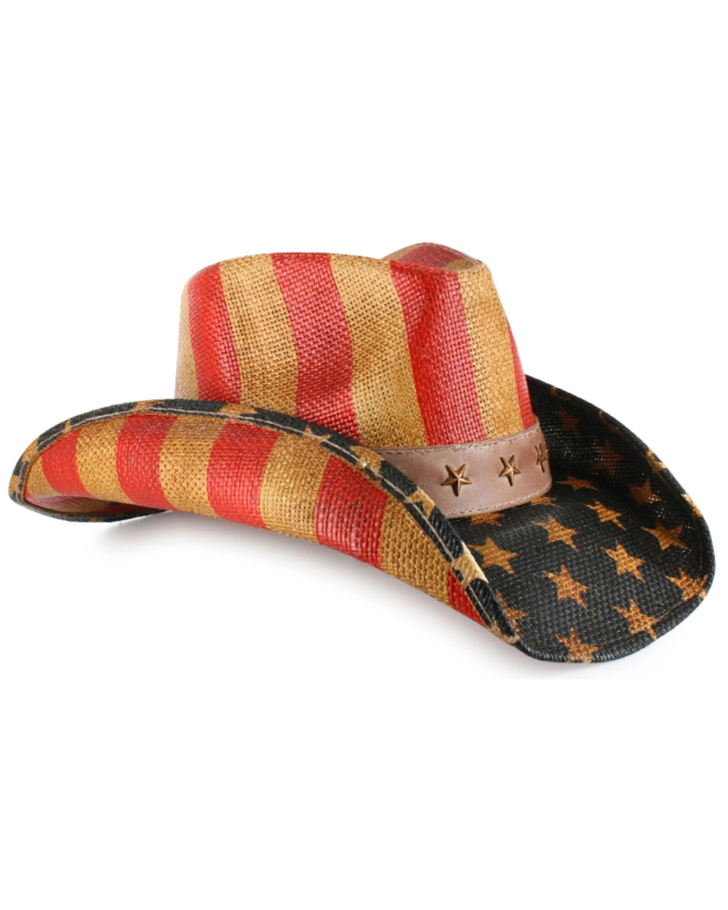 Cody James Men's Justice American Flag Drifter Straw Cowboy Hat 1 Cody James Men's Justice American Flag Drifter Straw Cowboy Hat