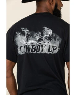 Cowboy Up Men's Team Roper Short Sleeve Graphic T-Shirt -Velora Studio Shop 1000025331 001 P5