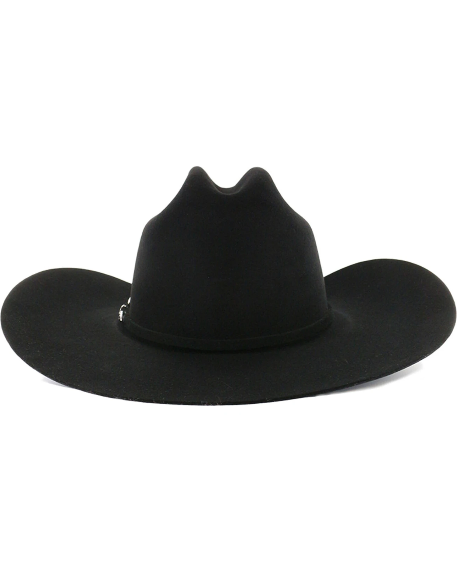 Rodeo King Men's Rodeo 5X Black Felt Cowboy Hat 4 Rodeo King Men's Rodeo 5X Black Felt Cowboy Hat - Image 4