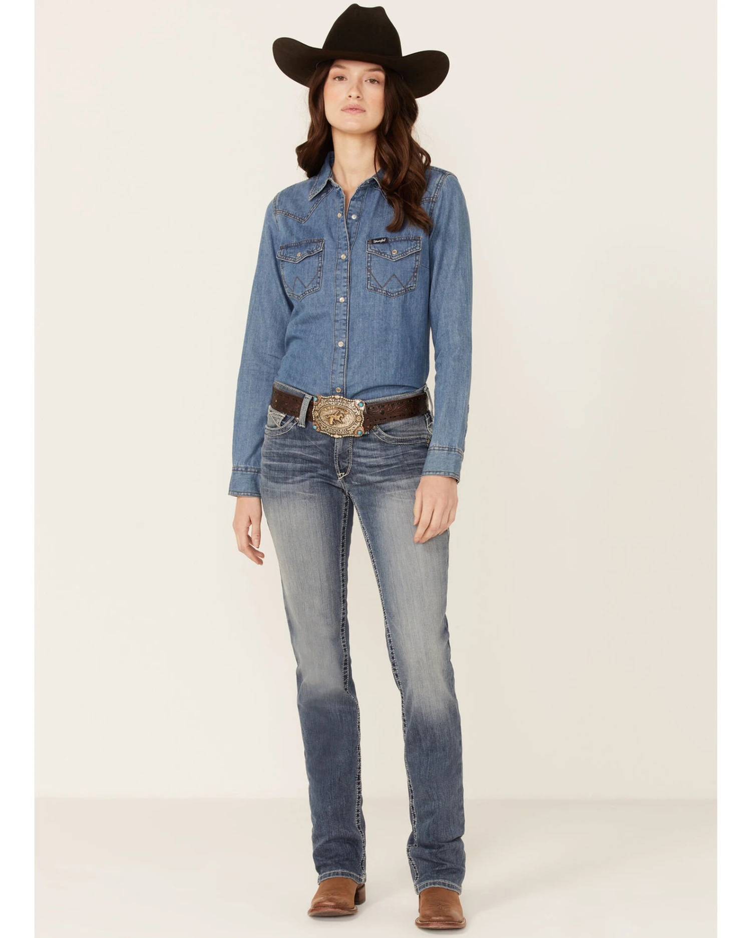 Ariat Women's Real Denim Rainstorm Straight Leg Riding Jeans 2 Ariat Women's Real Denim Rainstorm Straight Leg Riding Jeans - Image 2