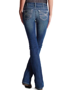 Ariat Women's Mid Rise Boot Cut Real Riding Jeans