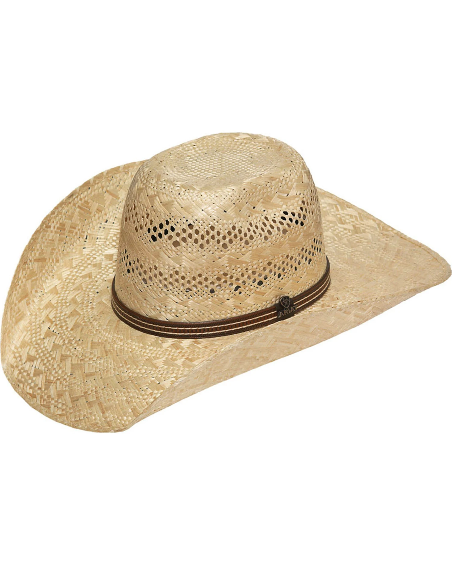 Ariat Men's Sisal Straw Punchy Cowboy Hat 1 Ariat Men's Sisal Straw Punchy Cowboy Hat