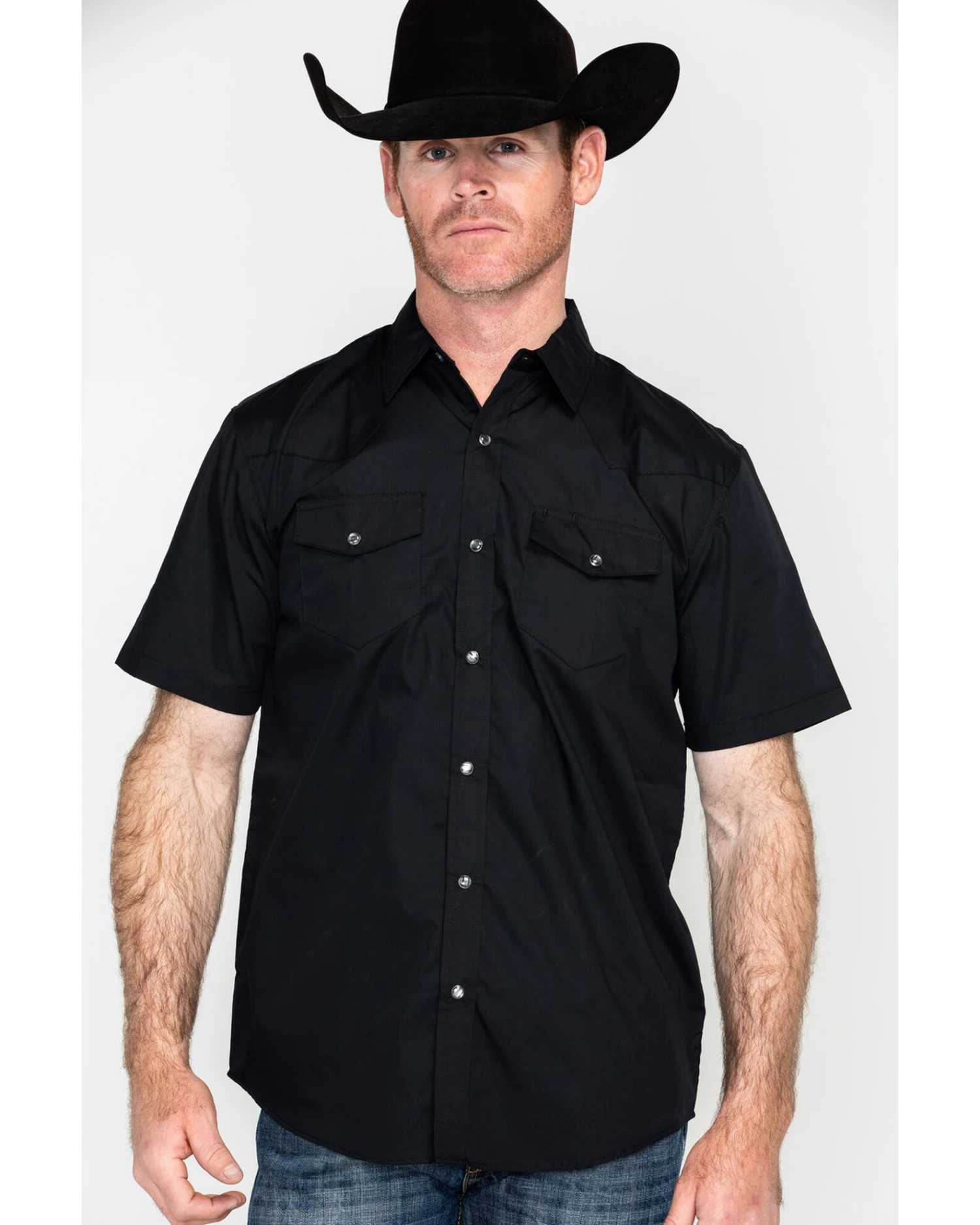 Gibson Men's Solid Short Sleeve Snap Western Shirt - Big 1 Gibson Men's Solid Short Sleeve Snap Western Shirt - Big