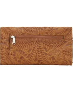 American West Women's Tri-Fold Wallet With Snap Closure -Velora Studio Shop 2000213612 280 P2
