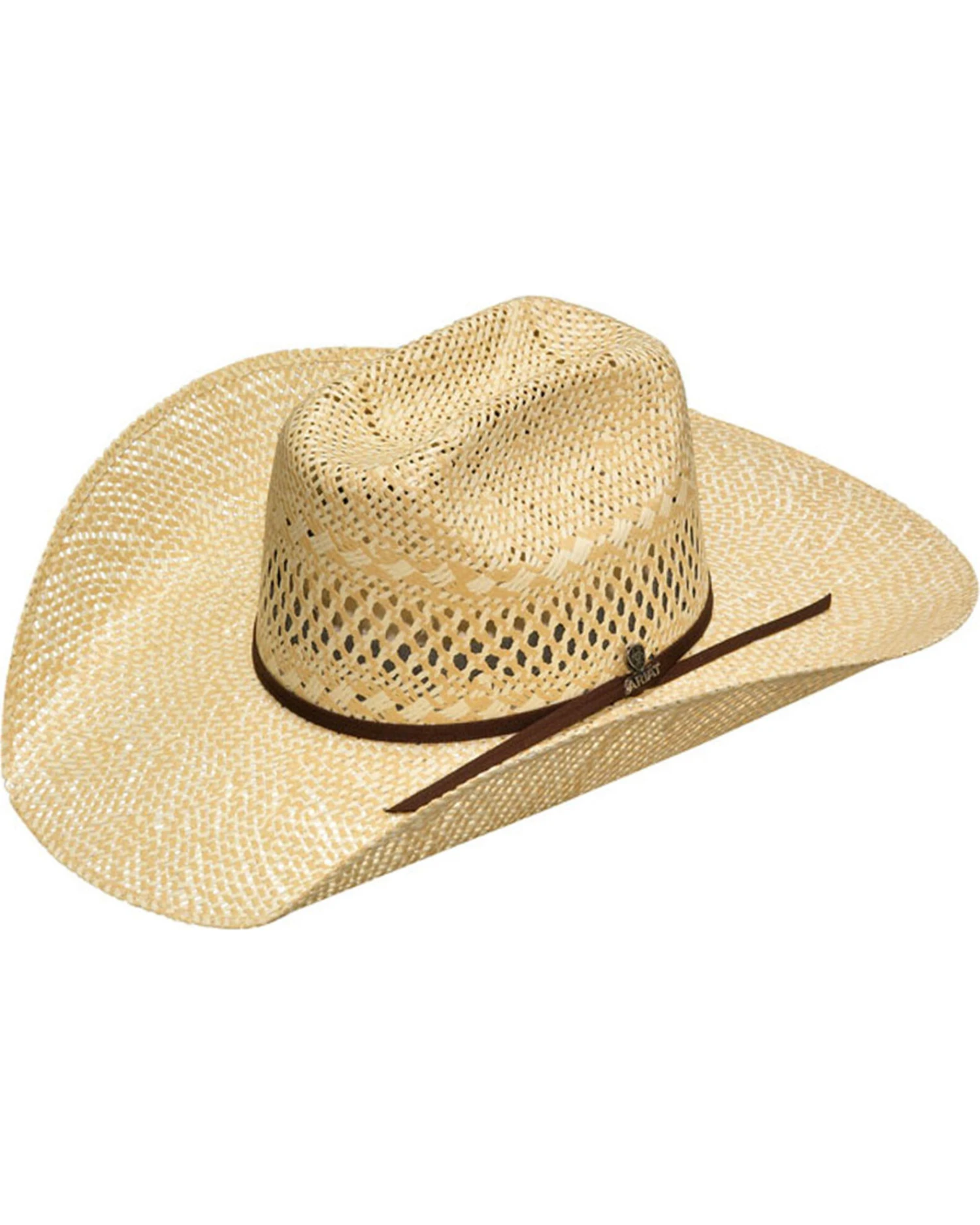 Ariat Men's Natural Twisted Weave Hat 1 Ariat Men's Natural Twisted Weave Hat