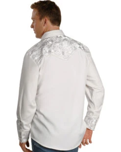 Scully Men's Embroidered Gunfighter Long Sleeve Western Shirt 5 Scully Men's Embroidered Gunfighter Long Sleeve Western Shirt -Velora Studio Shop 2000225229 100 P2