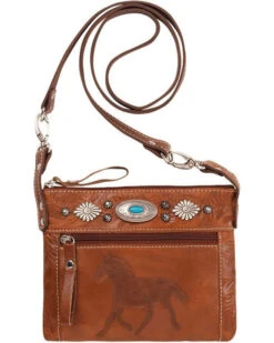 American West Women's Trail Rider Crossbody Bag 