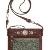 American West Women's Turquoise Trail Rider Crossbody Purse 
