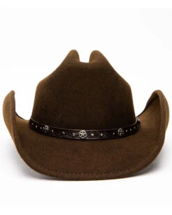 Cody James Men's Cattleman Tooled Star Concho Band Wool Hat  -Velora Studio Shop 2000234016 200 P4
