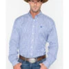 Cinch Men's Royal Blue Stripe Long Sleeve Button-Down Shirt