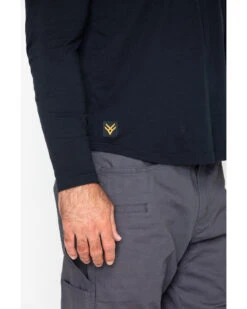 Hawx Men's Solid Pocket Crew Long Sleeve Work T-Shirt - Big & Tall  -Velora Studio Shop 2000242484 001 P4