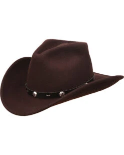 Silverado Men's Rattler Chocolate Wool Crushable Hat