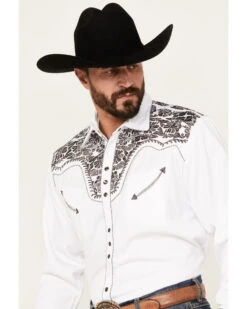 Scully Men's Embroidered Gunfighter Shirt -Velora Studio Shop 2000245295 060 P2
