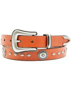 Wrangler Women's Round & Diamond Concho Studded Belt