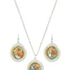 Montana Silversmiths Women's Sweet Memories Mountain Glacier Turquoise Jewelry Set