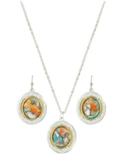 Montana Silversmiths Women's Sweet Memories Mountain Glacier Turquoise Jewelry Set