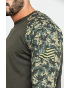 Ariat Men's Camo FR Baseball Long Sleeve Work Shirt  -Velora Studio Shop 2000282197 340 P4