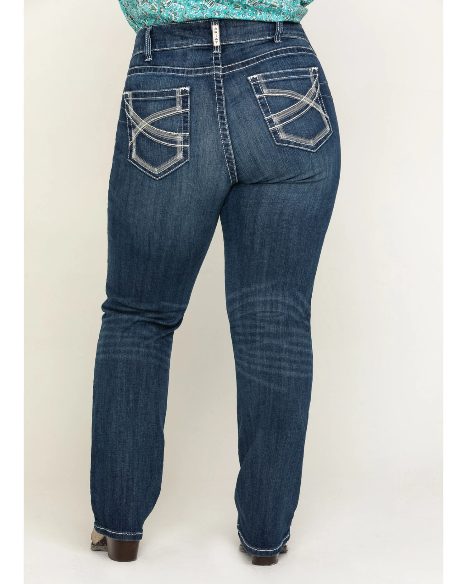 Ariat Women's R.E.A.L. Dresden Ivy Stackable Straight Jeans- Plus 1 Ariat Women's R.E.A.L. Dresden Ivy Stackable Straight Jeans- Plus