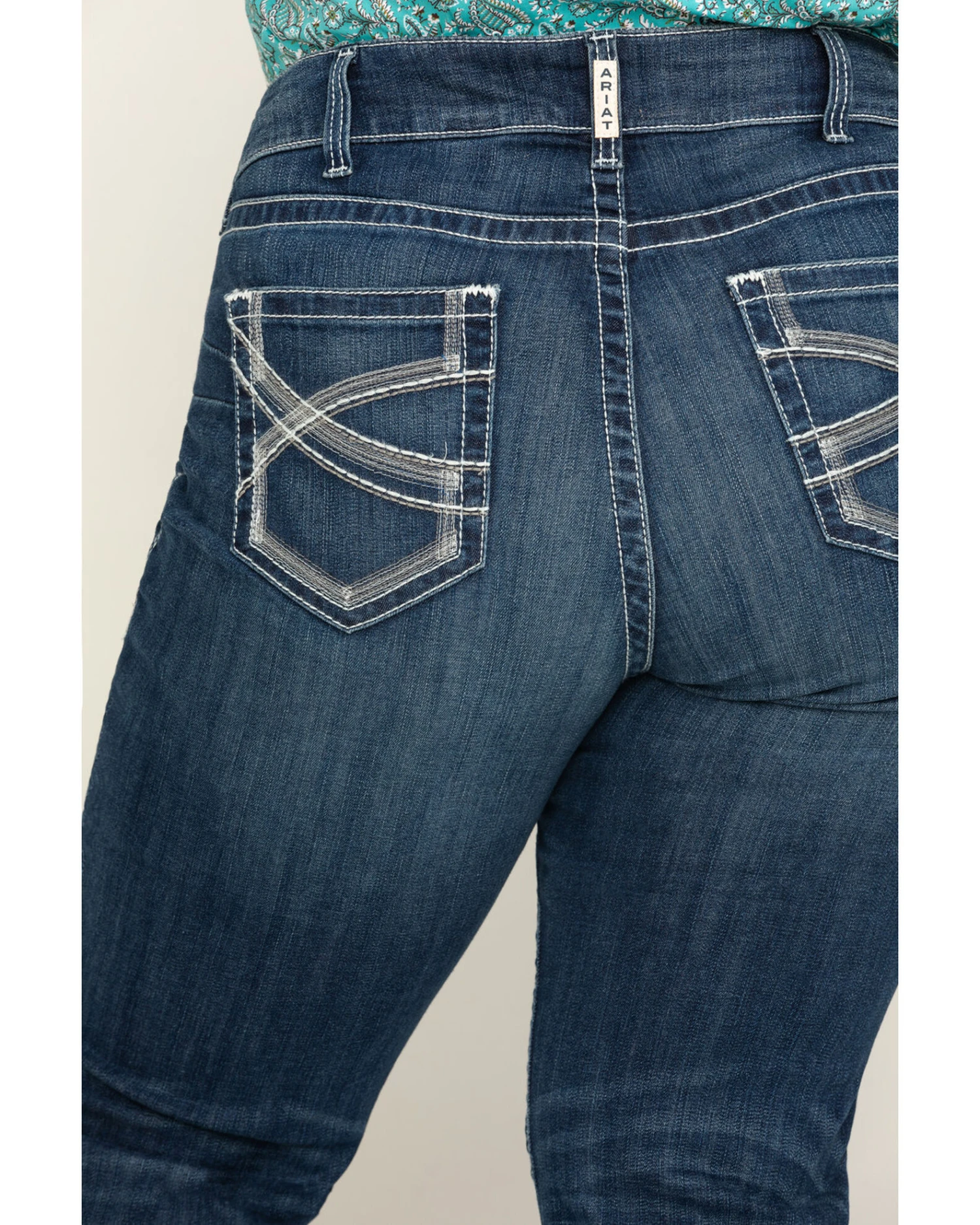 Ariat Women's R.E.A.L. Dresden Ivy Stackable Straight Jeans- Plus 4 Ariat Women's R.E.A.L. Dresden Ivy Stackable Straight Jeans- Plus - Image 4