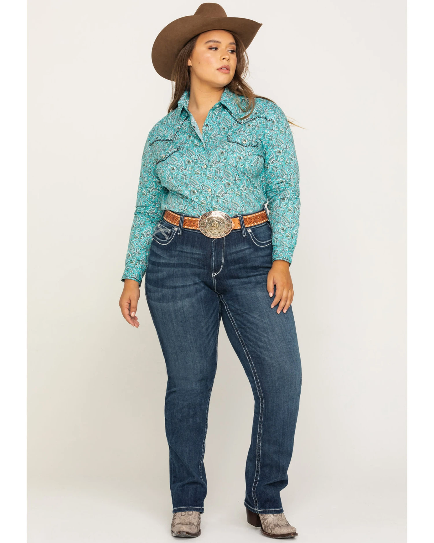 Ariat Women's R.E.A.L. Dresden Ivy Stackable Straight Jeans- Plus 6 Ariat Women's R.E.A.L. Dresden Ivy Stackable Straight Jeans- Plus - Image 6