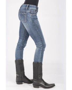 Stetson Women's 503 Pixie Stix Fit Skinny Straight Jeans -Velora Studio Shop 2000287355 400 P3