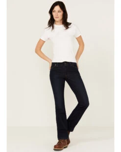 Wrangler Riggs Women's Dark Wash Bootcut Work Jeans 