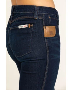 Wrangler Riggs Women's Dark Wash Bootcut Work Jeans  -Velora Studio Shop 2000293299 400 P4
