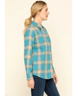 Ariat Women's FR Savana Plaid Print Long Sleeve Work Shirt -Velora Studio Shop 2000294410 400 P3