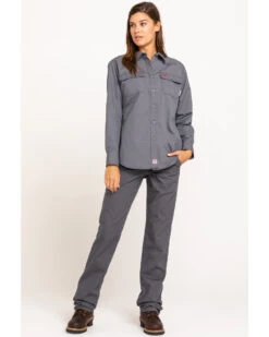 Ariat Women's FR Duralight Stretch Canvas Straight Leg Pants -Velora Studio Shop 2000294420 020 P6