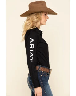 Ariat Women's Team Kirby Stretch Logo Long Sleeve Shirt -Velora Studio Shop 2000322525 001 P3