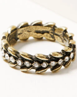 Shyanne Women's 5-piece Gold & Turquoise Ring Set -Velora Studio Shop 2000324814 710 P3