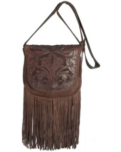Kobler Leather Women's Tooled Crossbody Bag