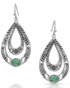 Montana Silversmiths Women's Hidden Canyon Turquoise Earrings