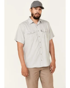Hooey Men's Solid Habitat Sol Short Sleeve Snap Western Shirt