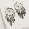 Shyanne Women's Wild Soul Dreamcatcher Fringe Hoop Earrings