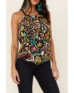 Idyllwind Women's Floral Haze Halter Top 7 Idyllwind Women's Floral Haze Halter Top -Velora Studio Shop 2000338253 001 P3