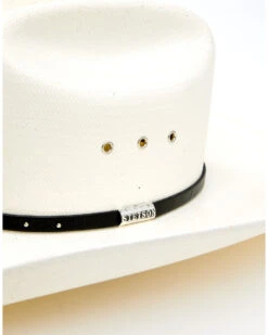 Stetson Men's Natural Hangerman Straw Western Hat 5 Stetson Men's Natural Hangerman Straw Western Hat -Velora Studio Shop 2000338789 101 P3