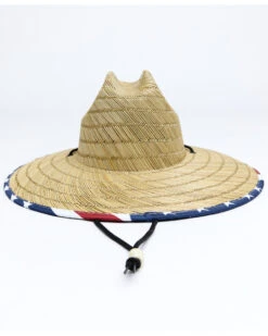 Cody James Men's USA Strong Lifeguard Straw Sun Hat  -Velora Studio Shop 2000338987 942 P3