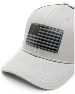 Cody James Men's Gray Flag Patch Mesh Back Ball Cap  -Velora Studio Shop 2000339182 020 P3