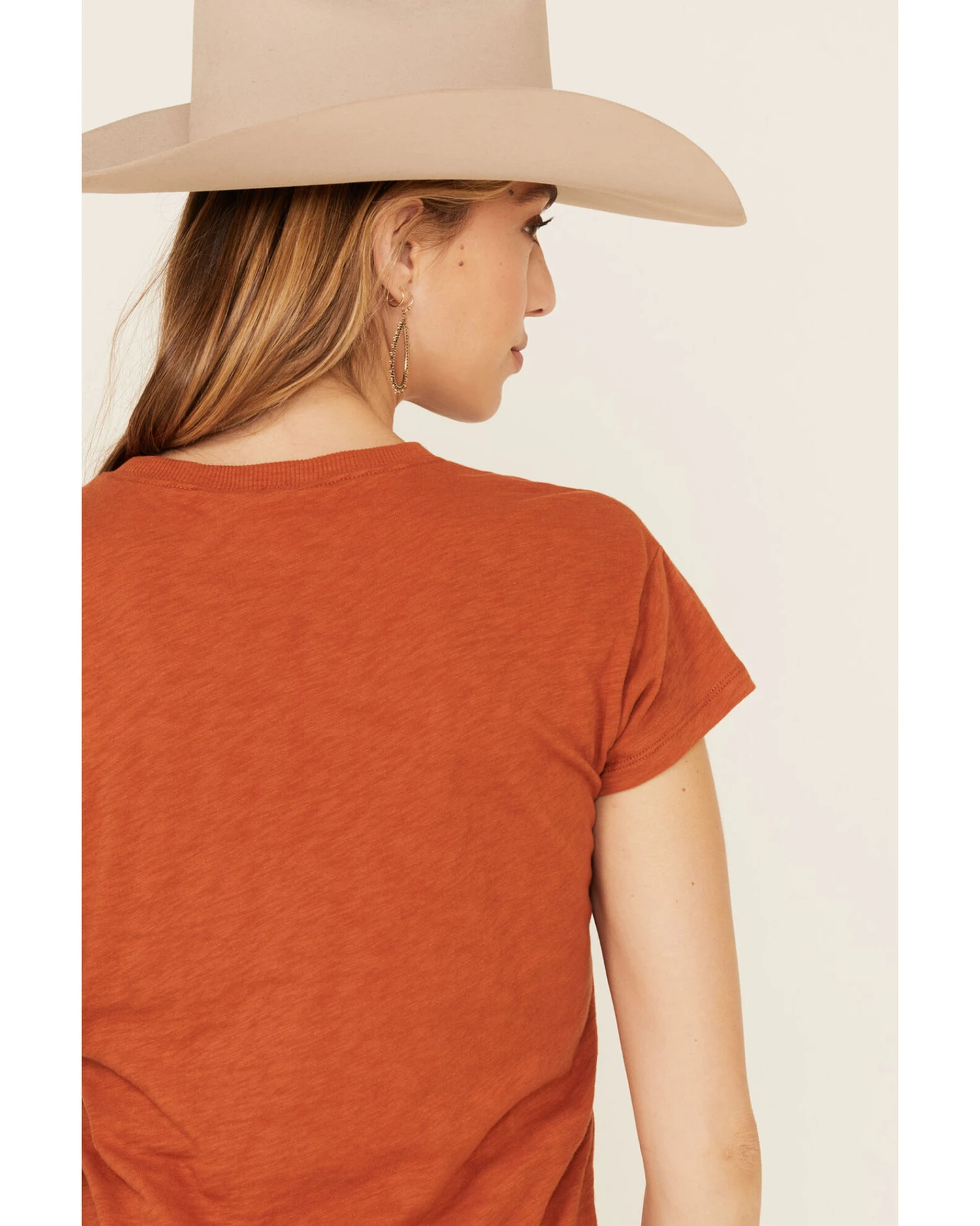 White Crow Women's Flocked Thunderbird Graphic Rolled Cuff Short Sleeve Tee 5 White Crow Women's Flocked Thunderbird Graphic Rolled Cuff Short Sleeve Tee - Image 5