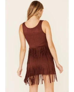 Idyllwind Women's Lady Luck Faux Suede Fringe Dress -Velora Studio Shop 2000342526 220 P4