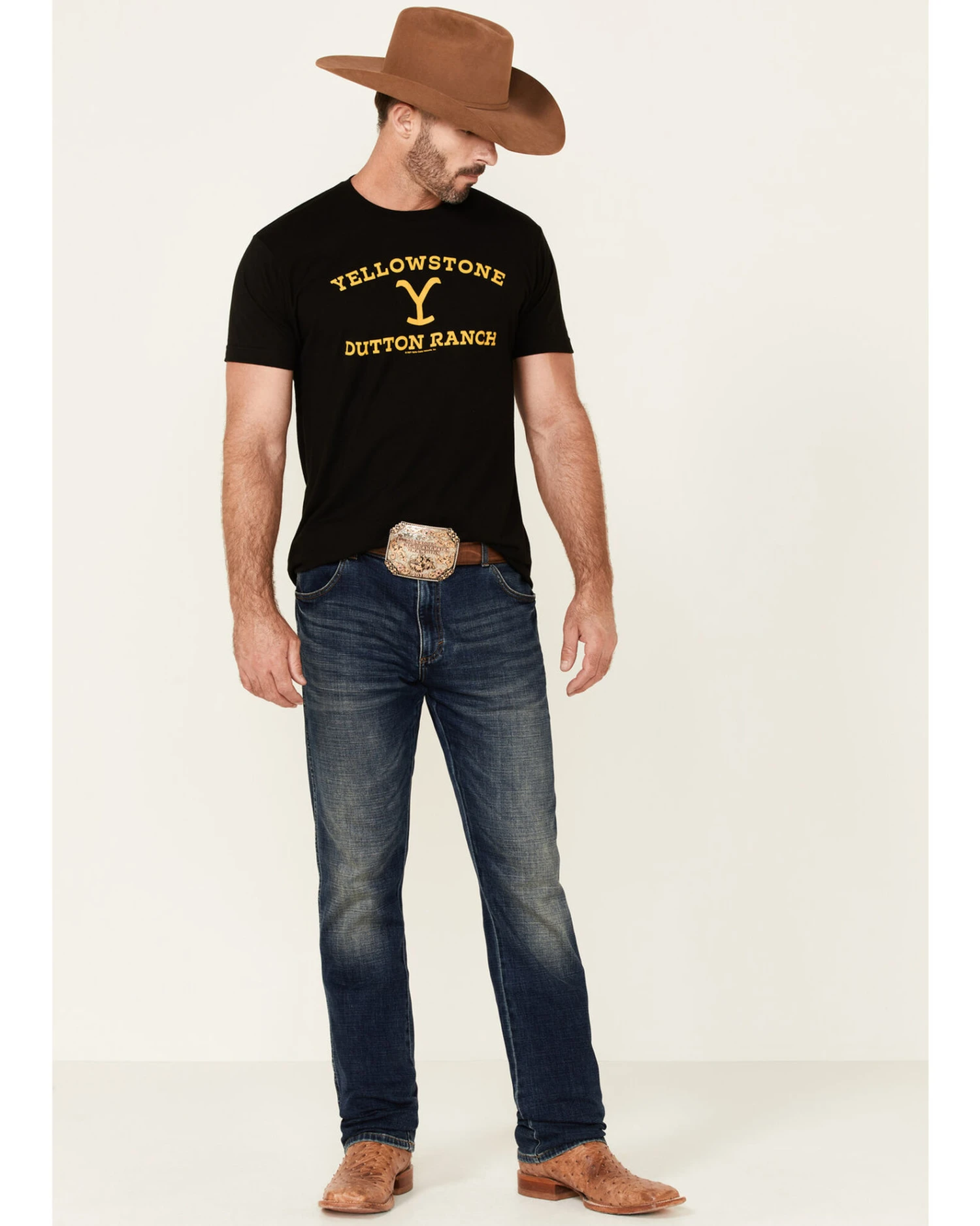 Paramount Network’s Yellowstone Men's Dutton Ranch Logo Short Sleeve T-Shirt 2 Paramount Network’s Yellowstone Men's Dutton Ranch Logo Short Sleeve T-Shirt - Image 2