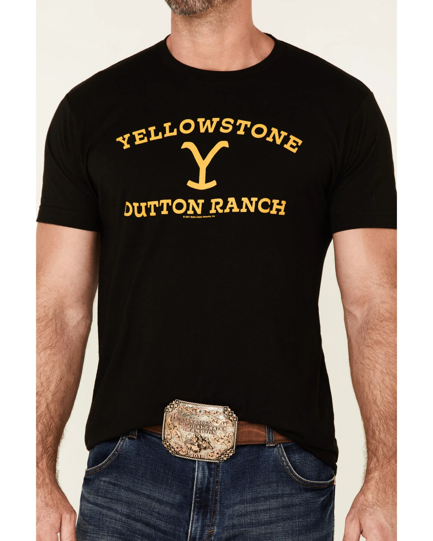 Paramount Network’s Yellowstone Men's Dutton Ranch Logo Short Sleeve T-Shirt 3 Paramount Network’s Yellowstone Men's Dutton Ranch Logo Short Sleeve T-Shirt - Image 3