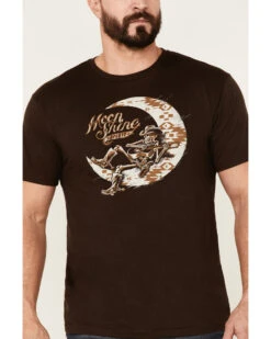 Moonshine Spirit Men's Graphic Short Sleeve Serenade Brown T-Shirt 6 Moonshine Spirit Men's Graphic Short Sleeve Serenade Brown T-Shirt -Velora Studio Shop 2000351770 201 P3