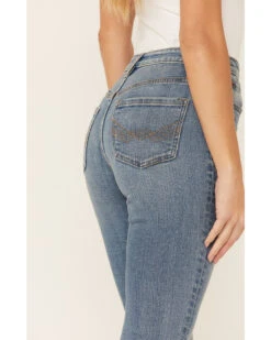 Idyllwind Women's Medium Wash Old West High Risin' Released Hem Flare Jeans -Velora Studio Shop 2000352047 420 P3